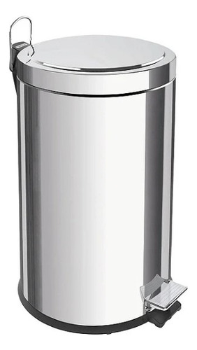 Lixeira Aço Inox C/ Pedal 20 Lts - Tramon...